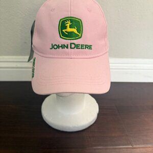 John Deere Hat Pink Adjustable Cap Owner's Edition Embroidered NWT MA40 QTY. 2